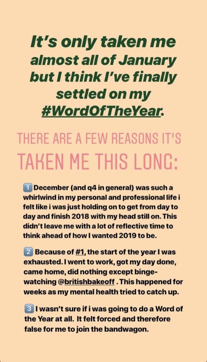 IG Story - Word of the Year