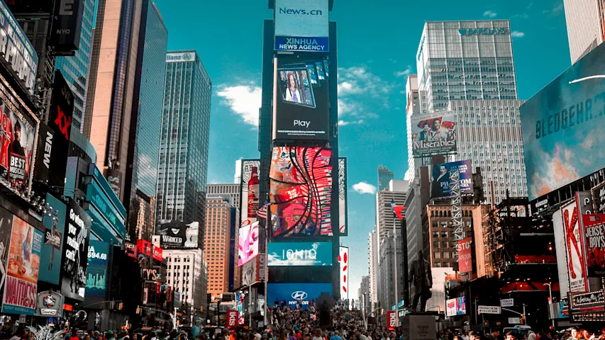 Photo of Times Square in New York City, NY