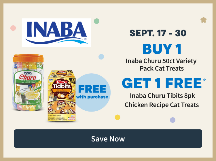Homepage 50th Anniversary Vendor Spotlight 1 - Inaba Buy 1 get 1 Free. Sept 17-30. Save Now