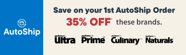 Choose your AutoShip Offer. Valid on ALL regular-priced food, treats, litter & more from select brands. Discounts vary. Ends Sept. 30, 2026.