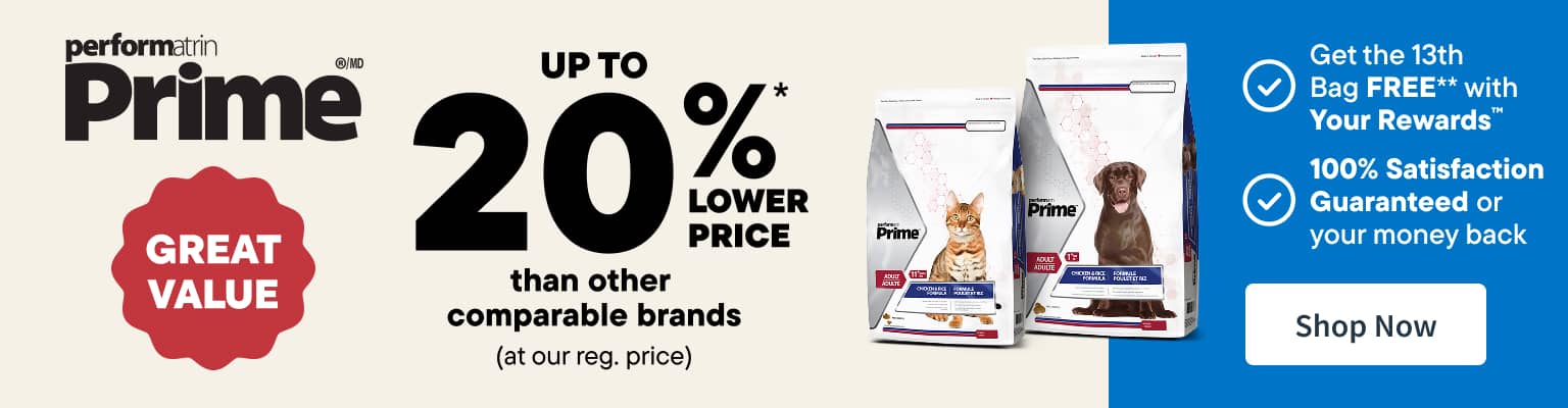 Performatrin Prime. Same Premium Quality New Lower Price