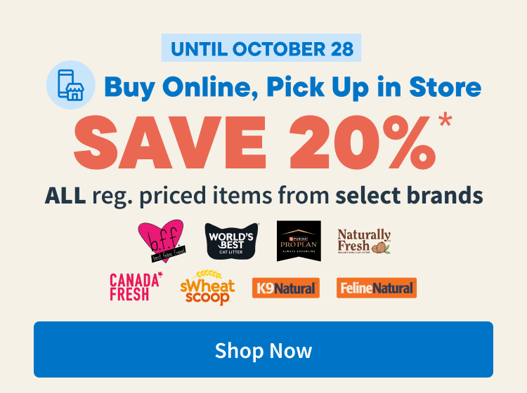 Buy Online, Pickup in Store. Save 20% OFF on all reg. priced items from select brands. Shop Now