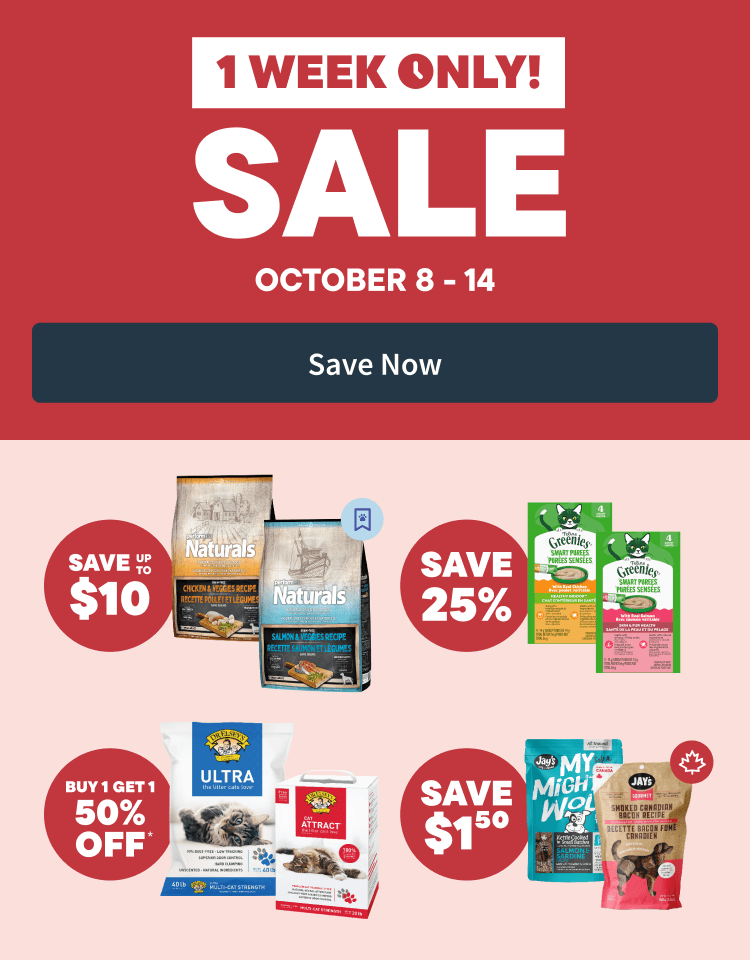 1 Week Only Sale - October 8 to 14. Save Now