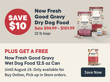 Now Fresh Good Gravy dry dog and cat food