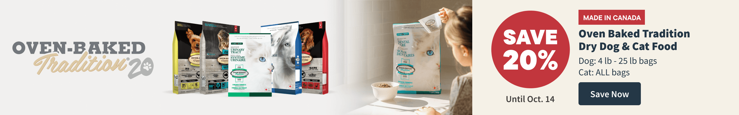 Oven Baked Tradition - Dry dog & Cat food Promo