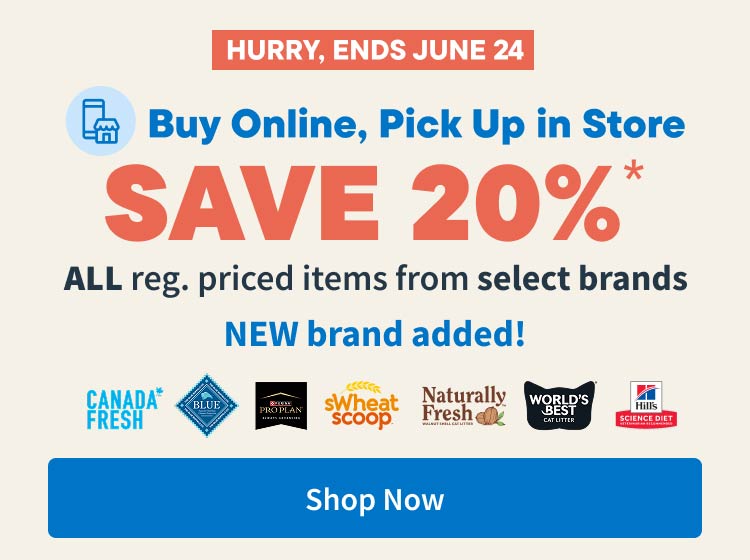 Buy Online, Pickup in Store. Save 20% OFF on all reg. priced items from select brands. Shop Now