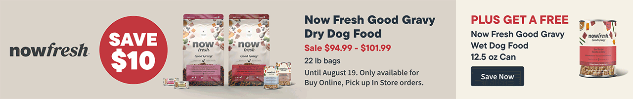 Now Fresh Good Gravy dry dog and cat food