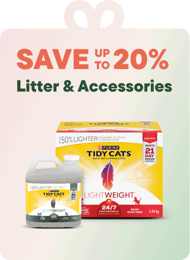 Litter & Accessories – Save up to 20%
