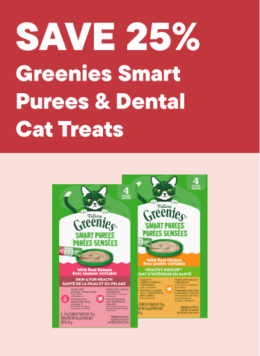 Cat Treats - Save 25% Greenies Smart Purees & Dental