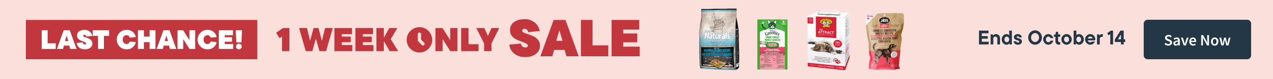Last Chance 1 Week Only Sale - Ends October 14. Save Now