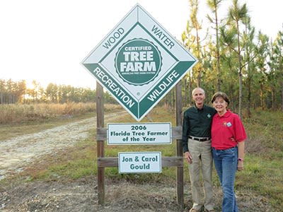 Jon Carol (landowner, FL) in front of ATFS sign