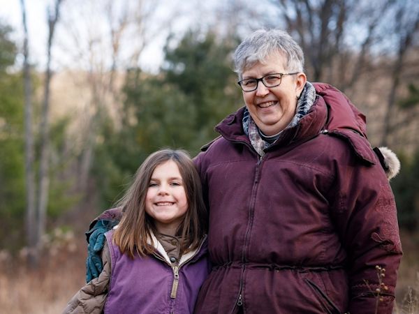 Susan & Granddaughter cropped photo
