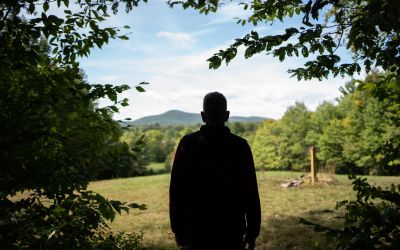 FFCP-enrolled landowner Tim Stout looks out over his property in Vermont.