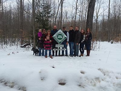 Russell Black (landowner, ME) and family
