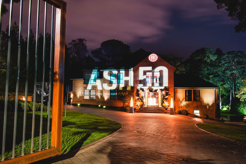 50th-Birthday-Party-House-Projection