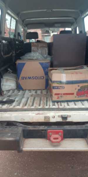 Packed in the Chitambo vehicle