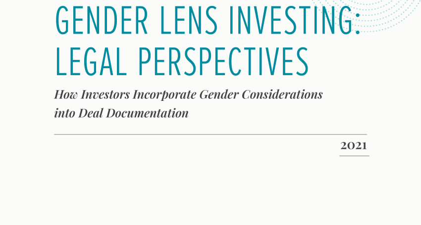 Gender Lens Investing - Legal Perspectives cover