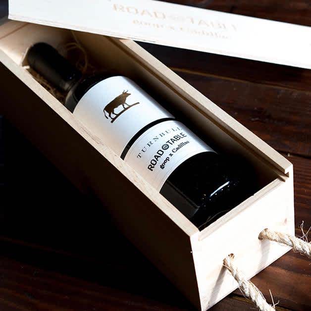 Custom Labeled Wine Bottle in Wine Box Set