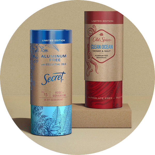 Secret und Old Spice