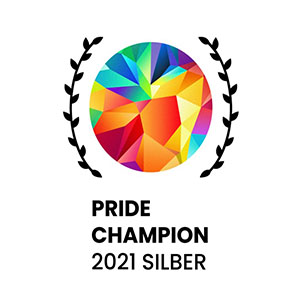 Pride Champion 2021 Silber-Logo