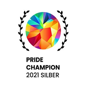 Pride Champion 2021 Silber-Logo