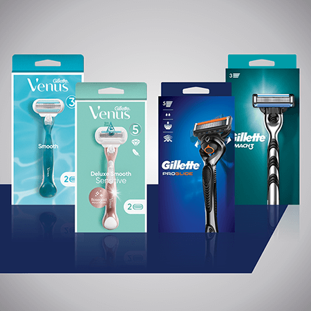 Gillette & Venus Packshots