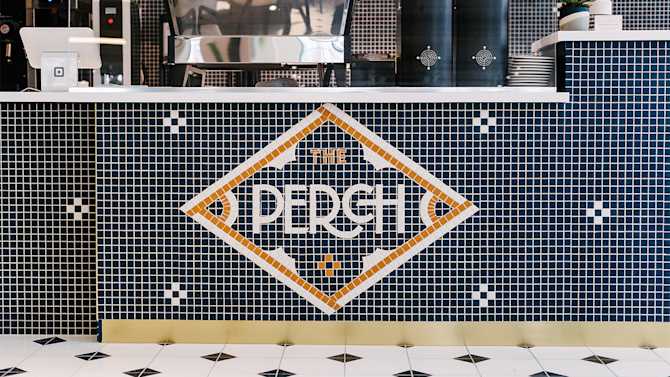 The tile mosaic at The Perch Chicago.