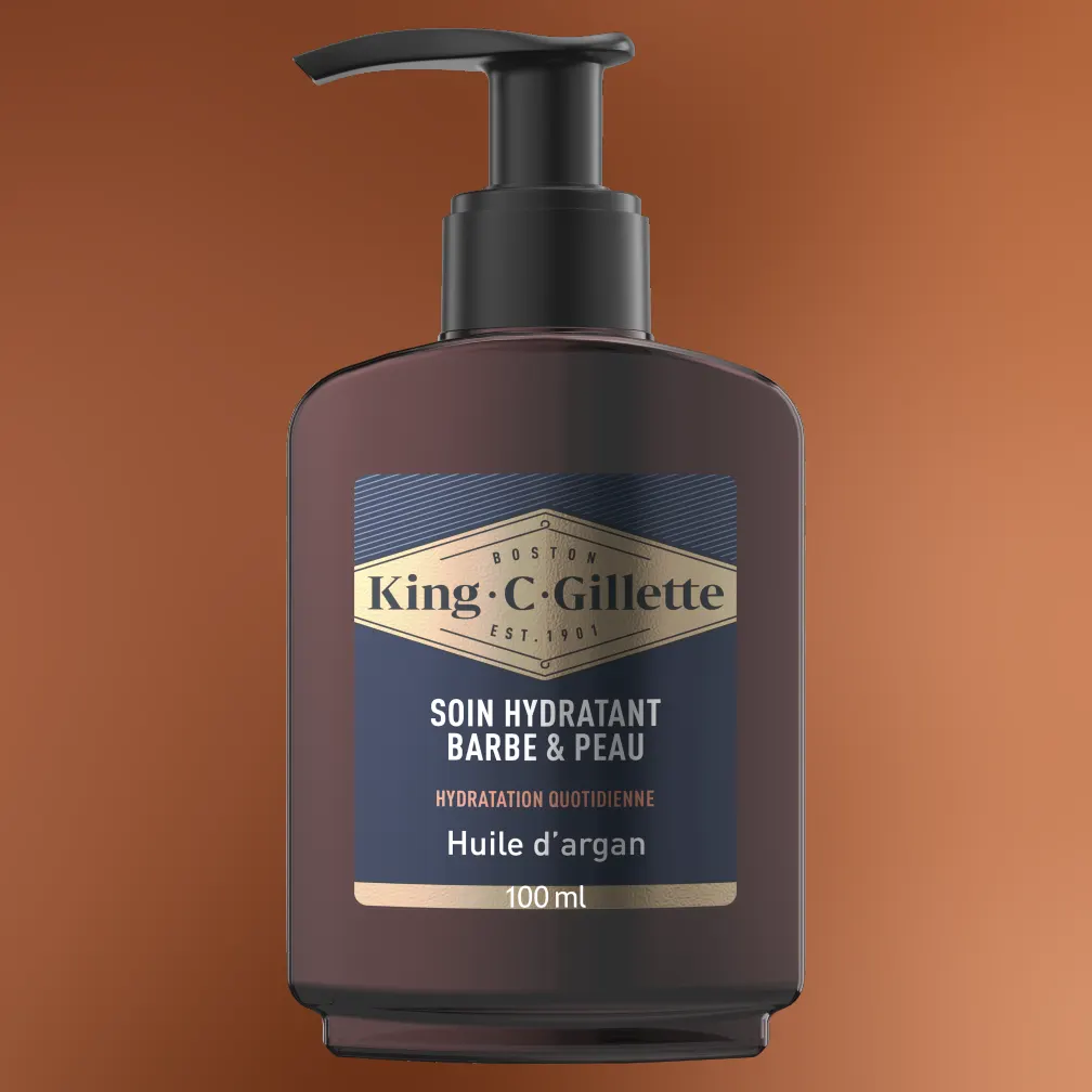 Hydratant visage & barbe pour homme King C. Gillette