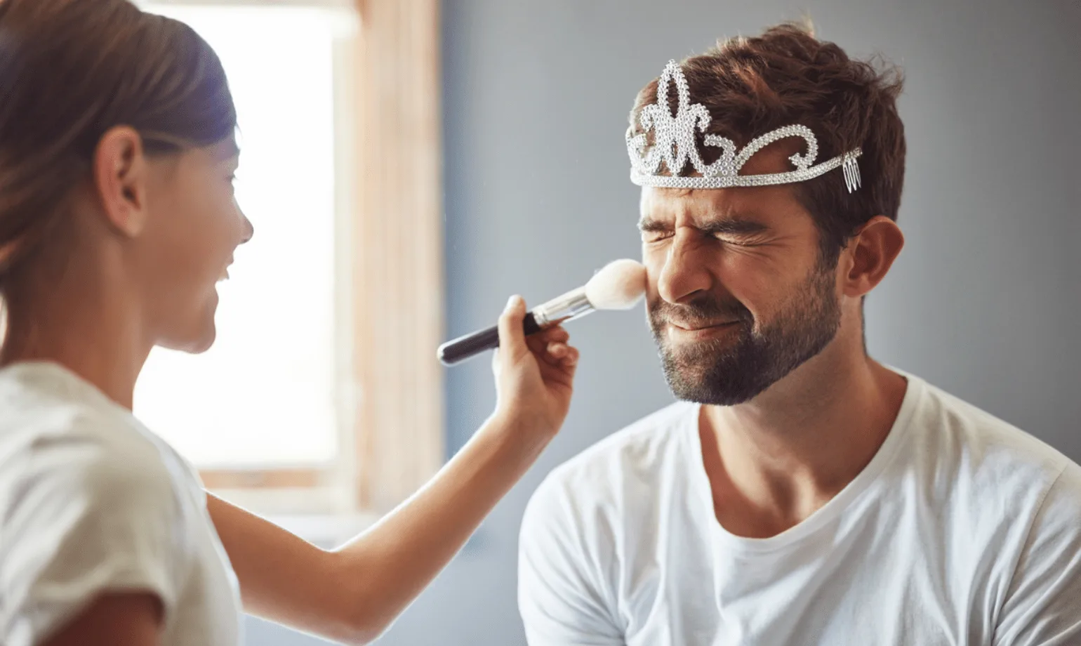 Was tun, wenn Make-up mit dem Bart in Kontakt kommt?