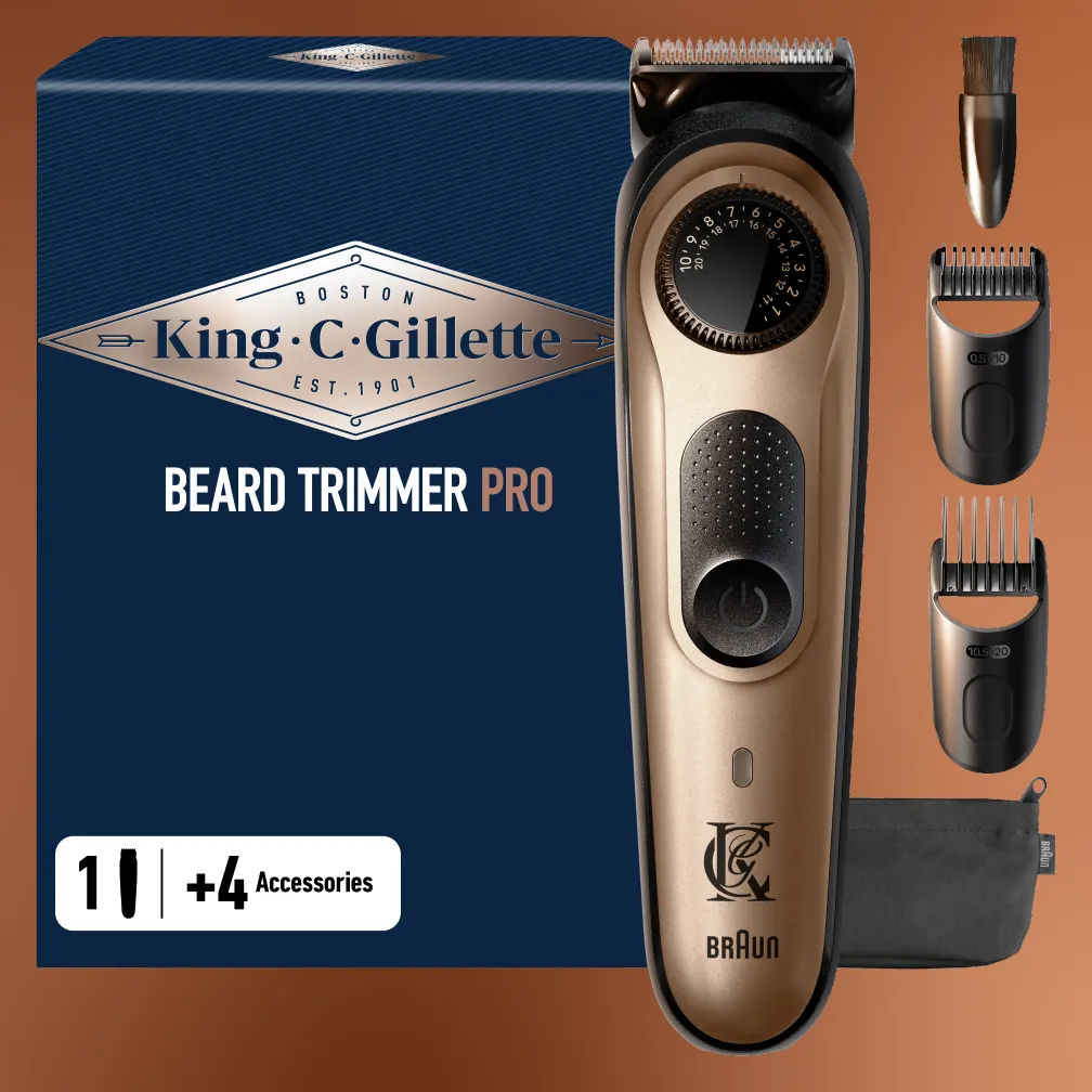 Tondeuse à barbe PRO pour homme King C. Gillette