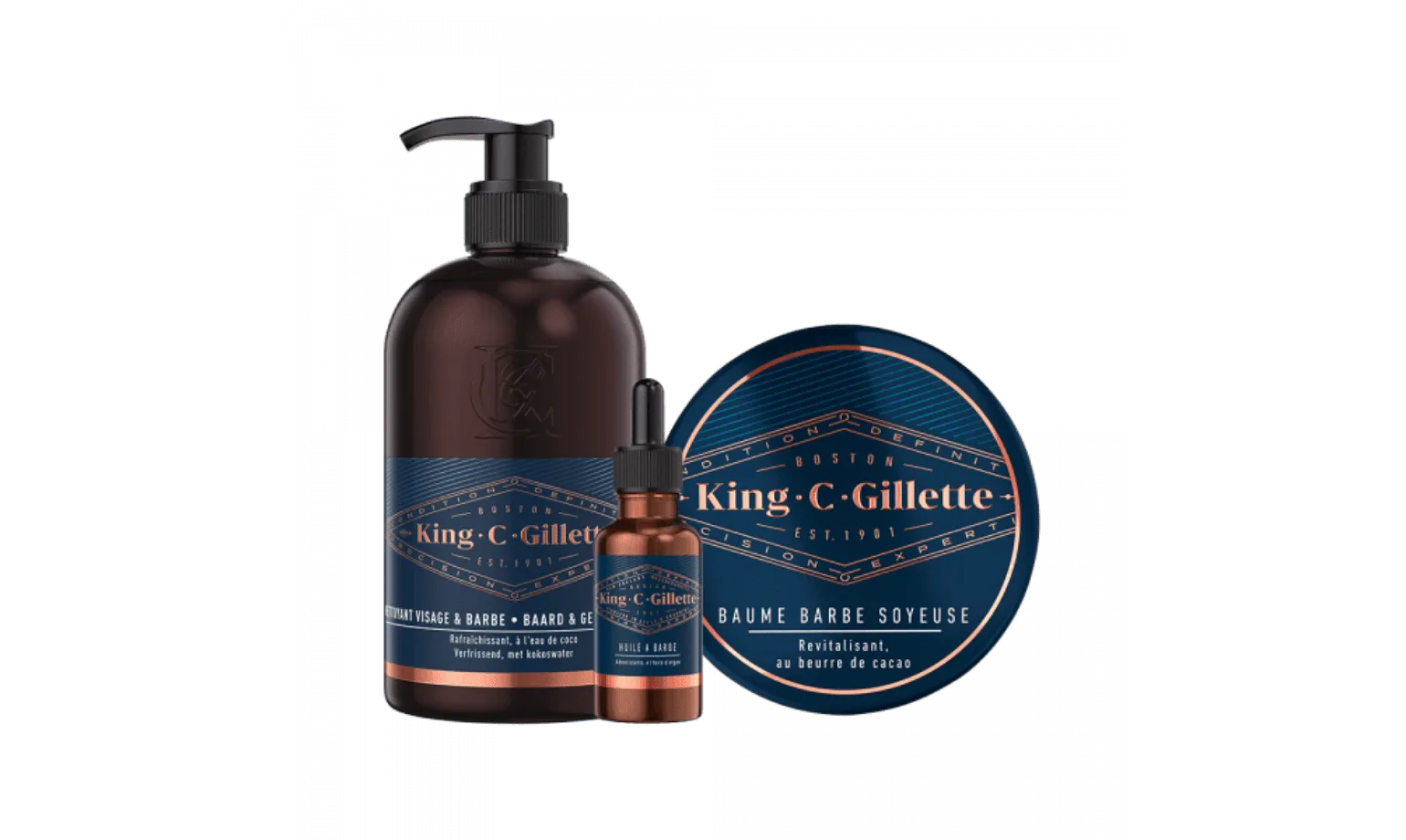 Kit de soin de barbe King C. Gillette