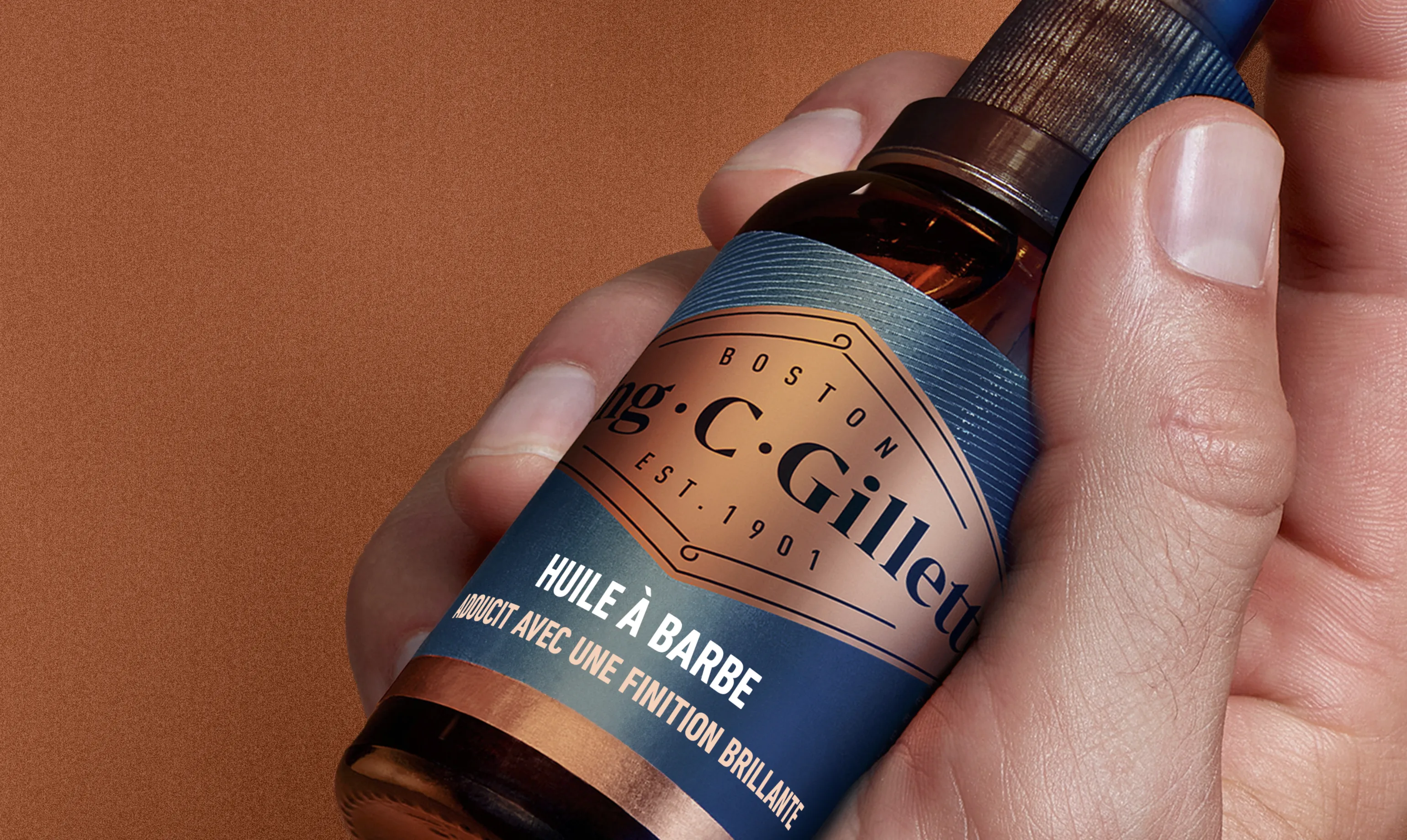 Roi c. Huile à barbe Gillette