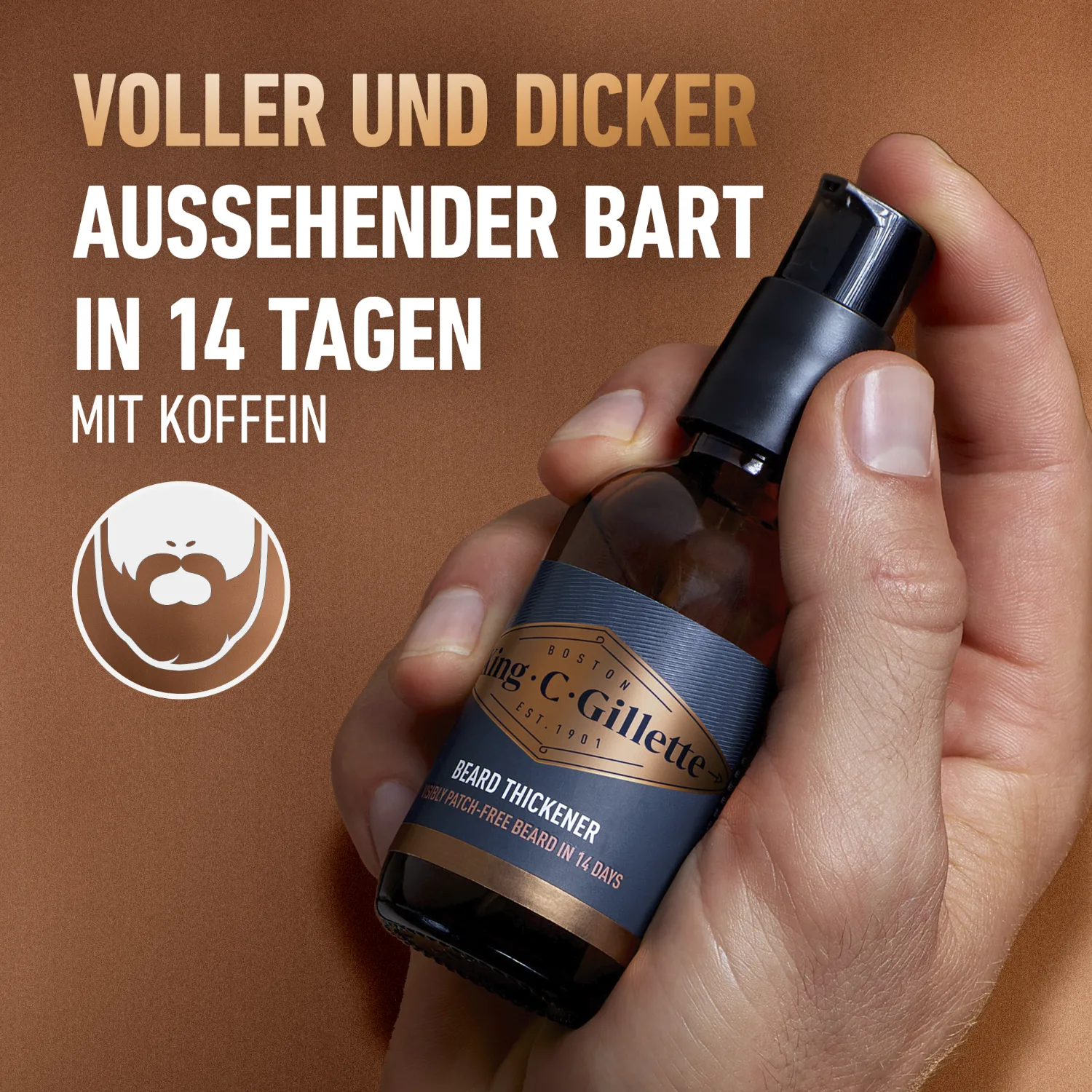 King C. Gillette Bartvolumen-Serum