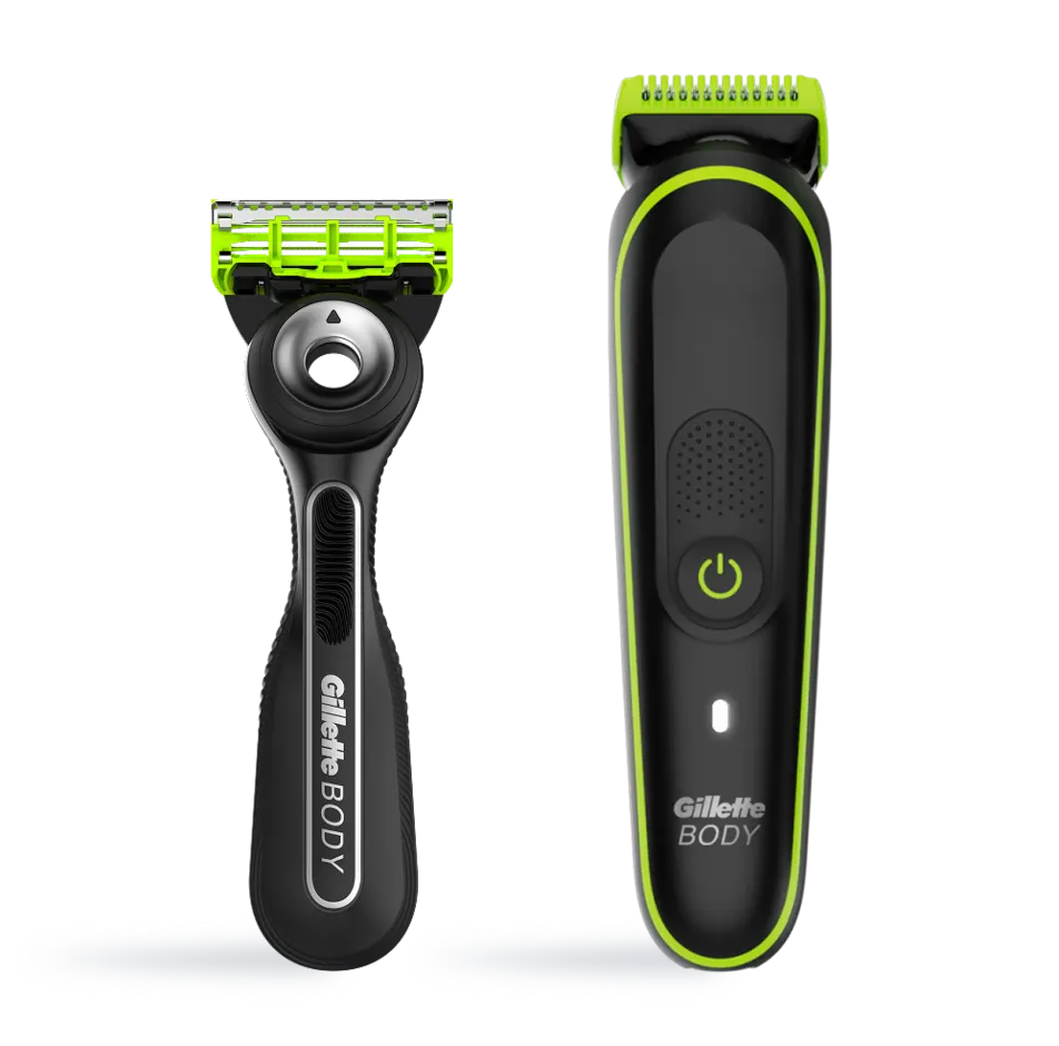 GilletteLabs Body + Intimate Rasurset, Body + Intimate i3 Körpertrimmer und Rasierer