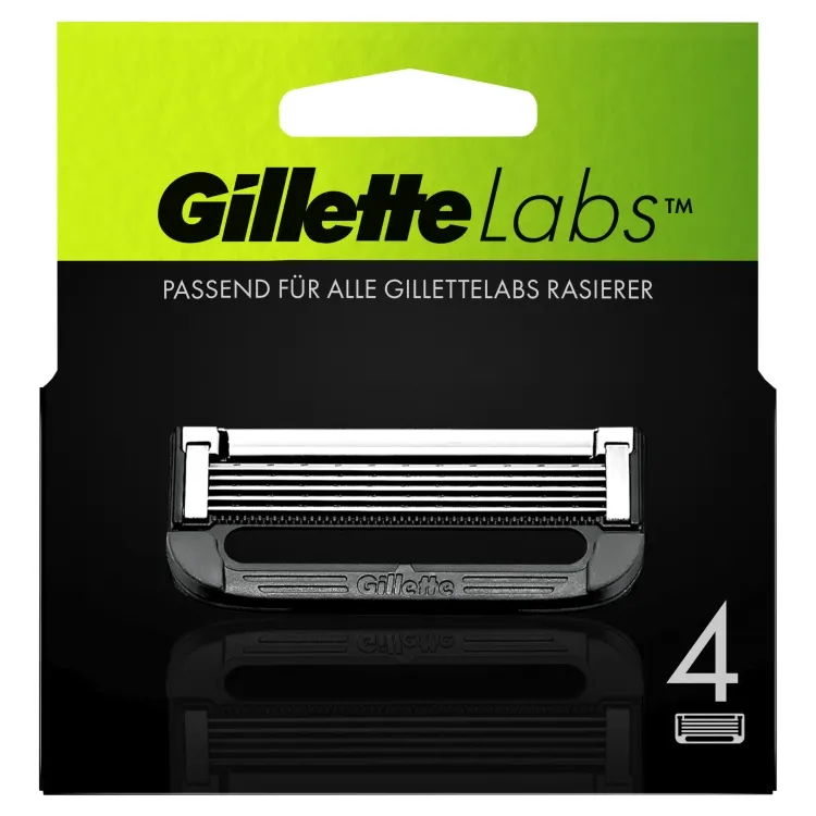 GilletteLabs Rasierklinge - Packung mit 4