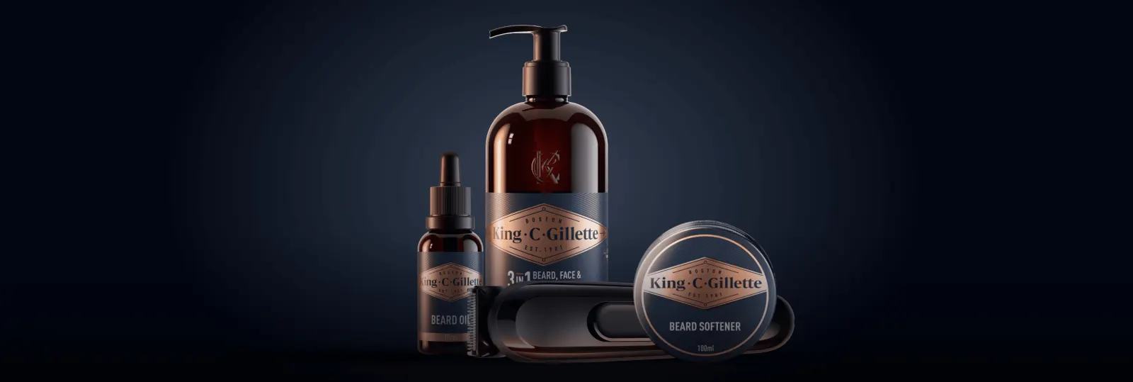Bartpflegeroutine mit King C. Gillette