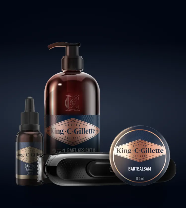Bartpflegeroutine mit King C. Gillette