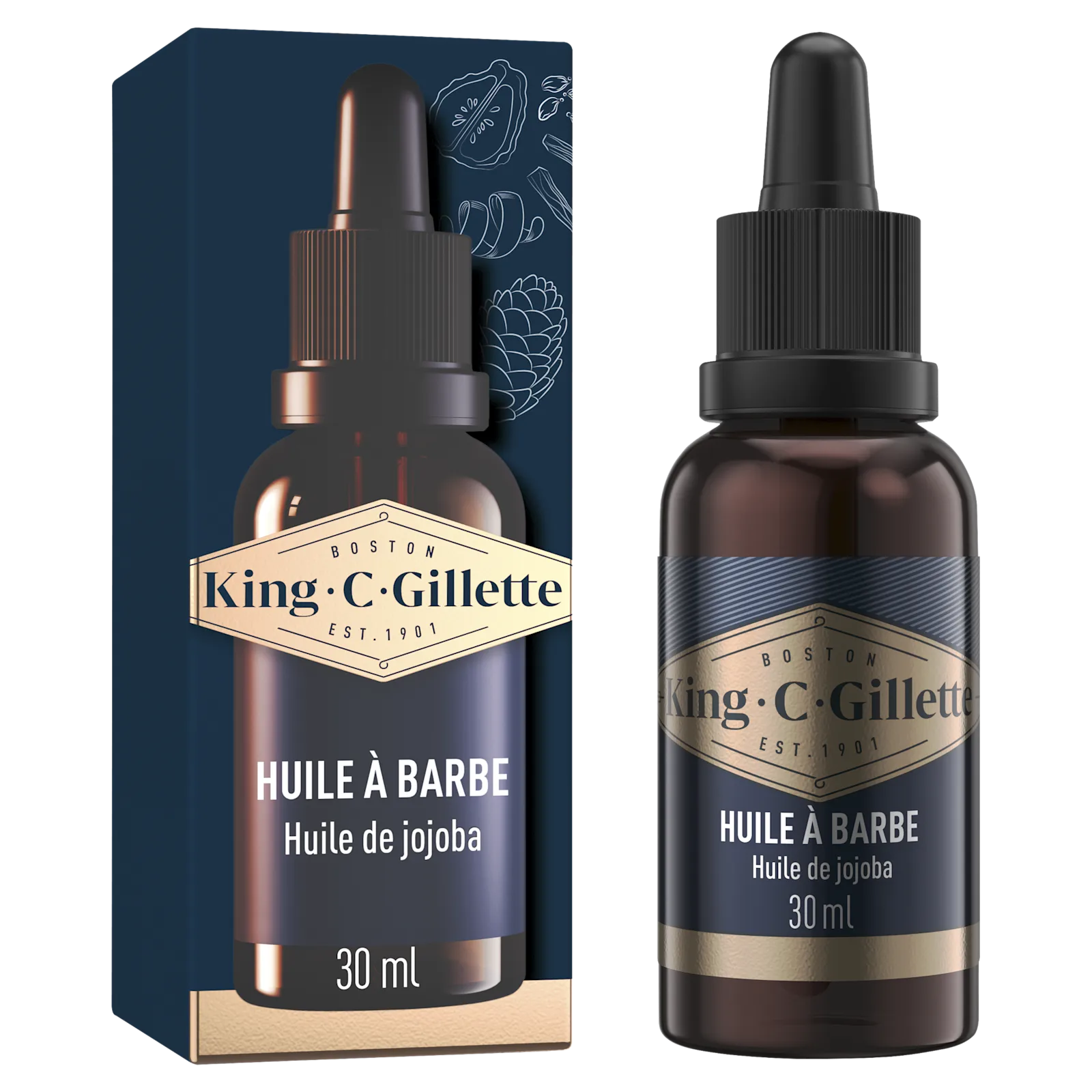 Huile à barbe King C. Gillette