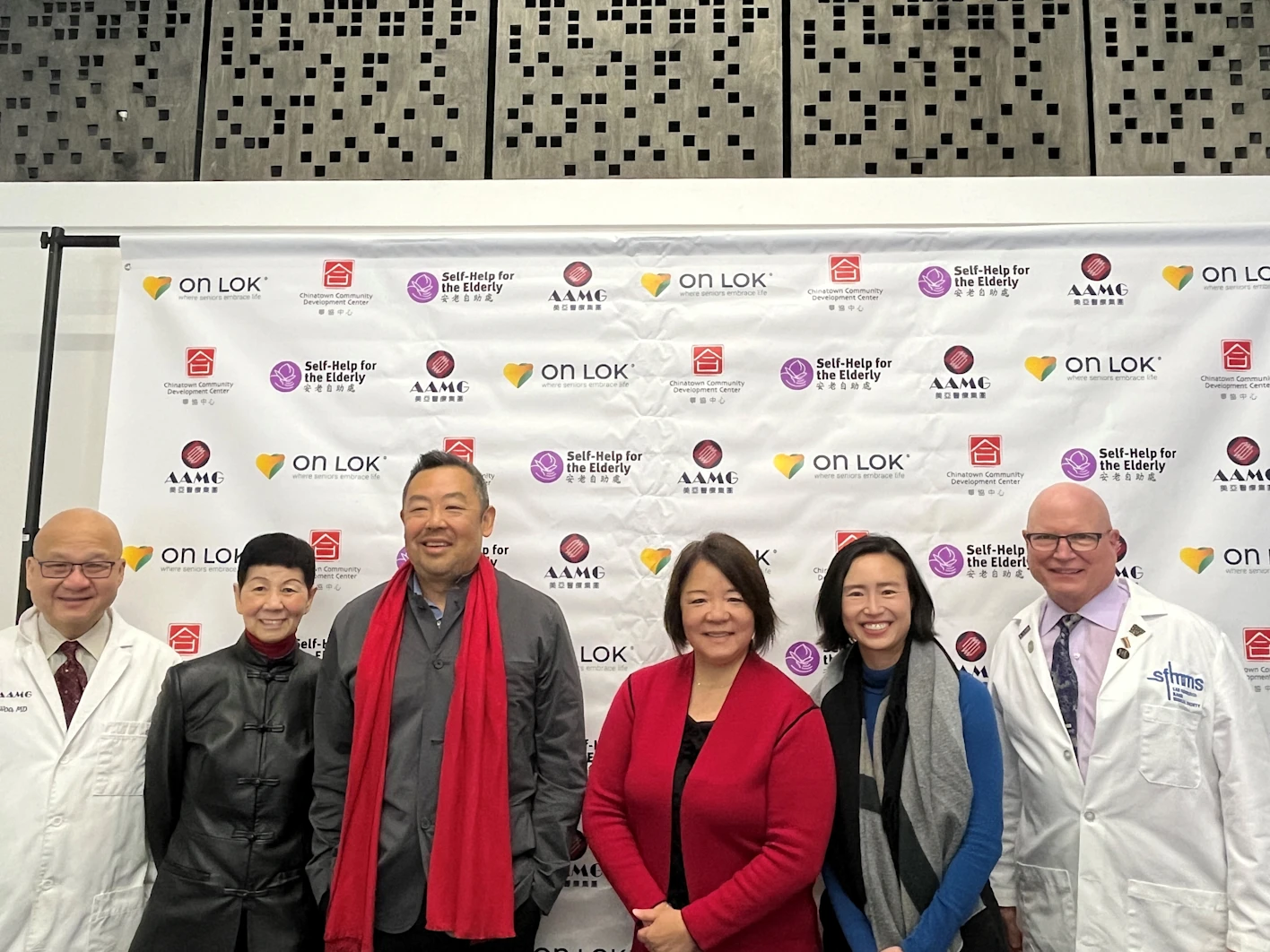 Photo of seniors and CEO Grace Li at the Honor, Love, and Respect our seniors event.