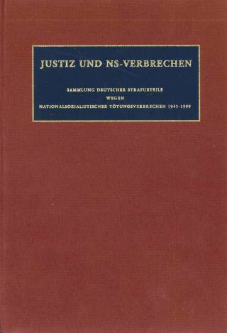 Justiz und NS-Verbrechen: Band 18