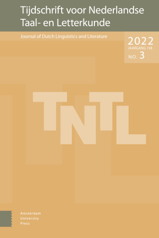 Tijdschrift voor Nederlandse Taal- en Letterkunde / Journal of Dutch Linguistics and Literature