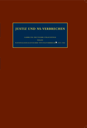 Justiz  und NS-Verbrechen: Bände 1-22