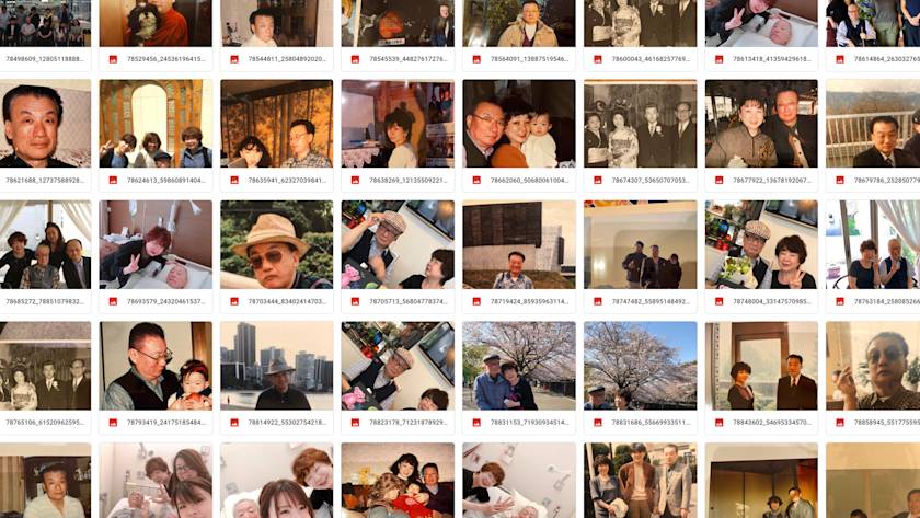 エンジニア佐々木が祖父の葬儀の時に親族から集めた写真の数々