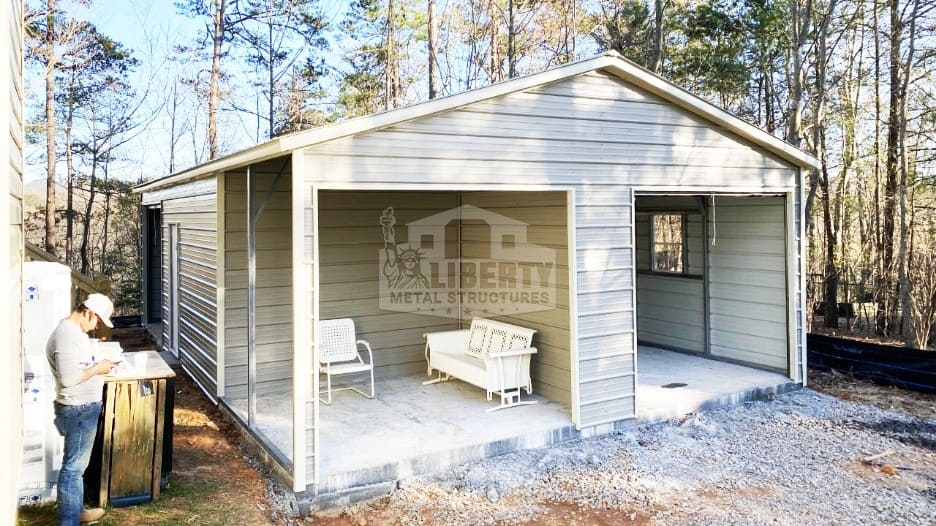 24x25 Metal Garage Building