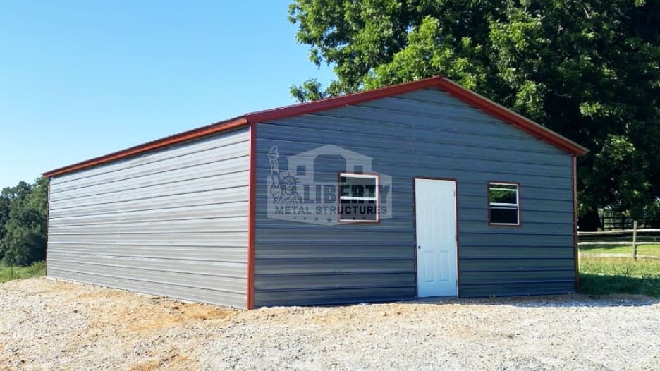 20x40 Steel Garage With Storage