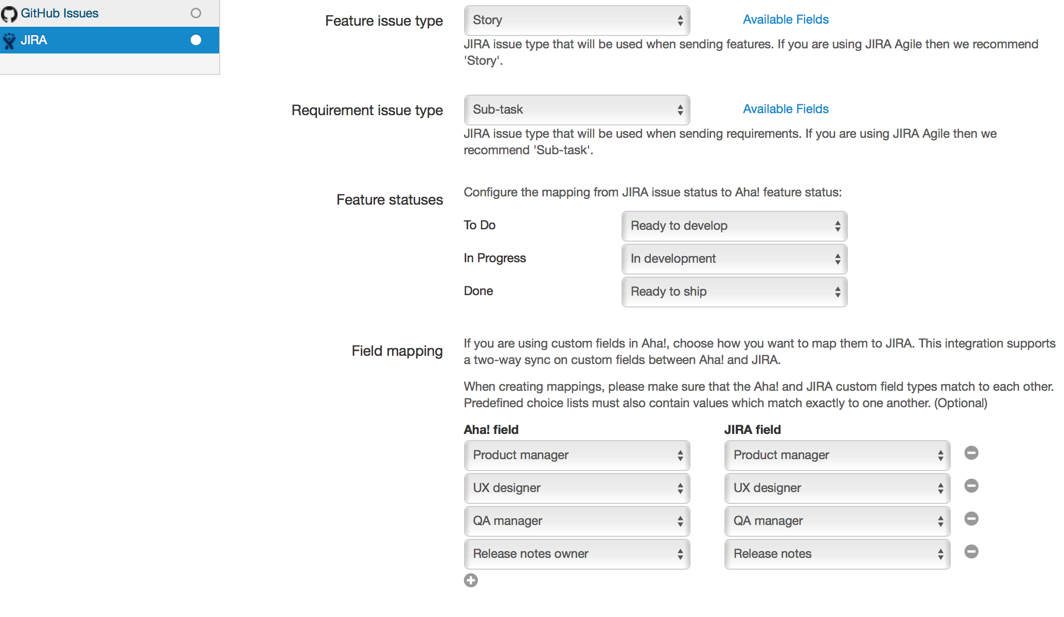Blog - Just Launched! — Sync User Fields in Aha! With JIRA - inline image