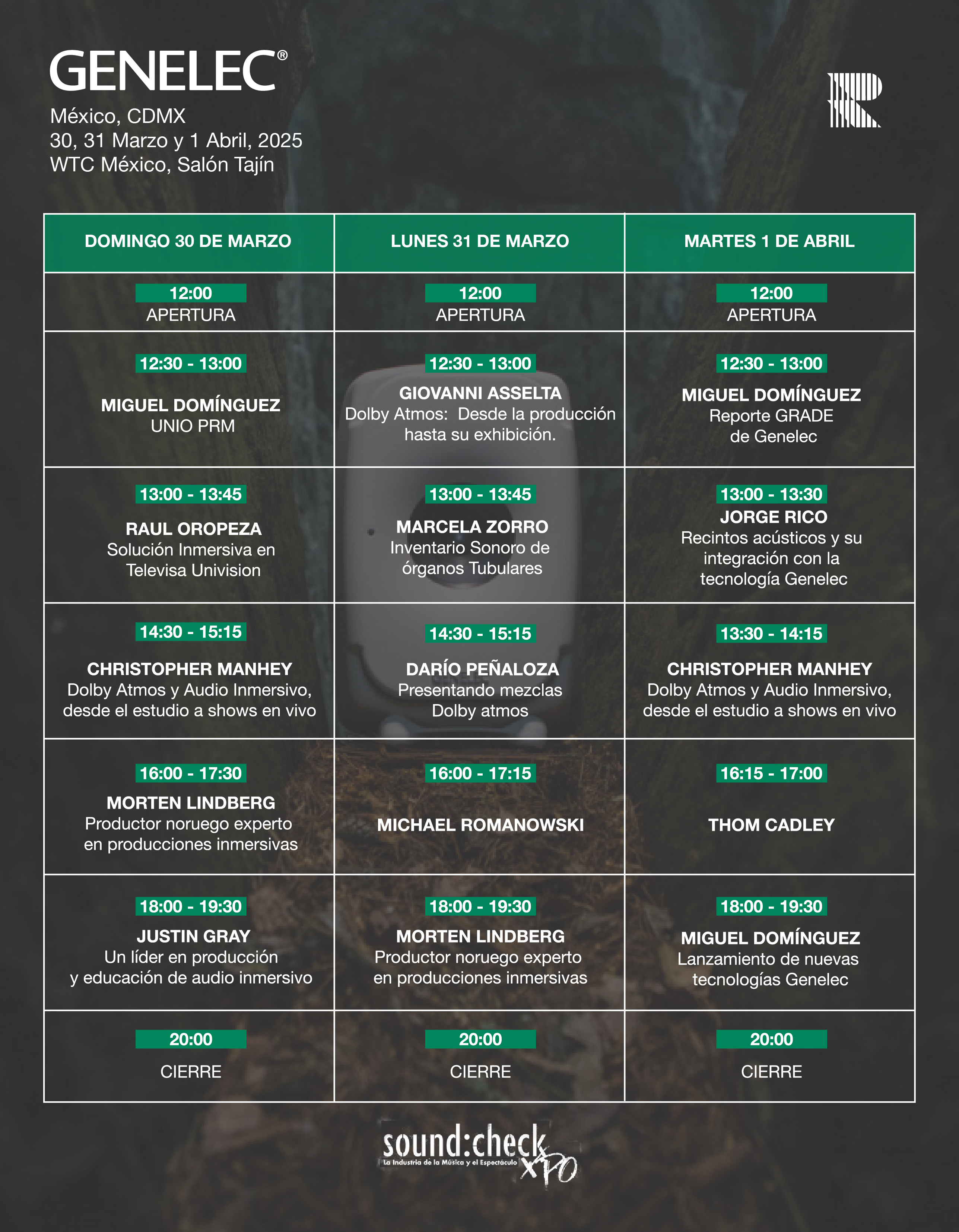 SoundCheck 2025 Cronograma