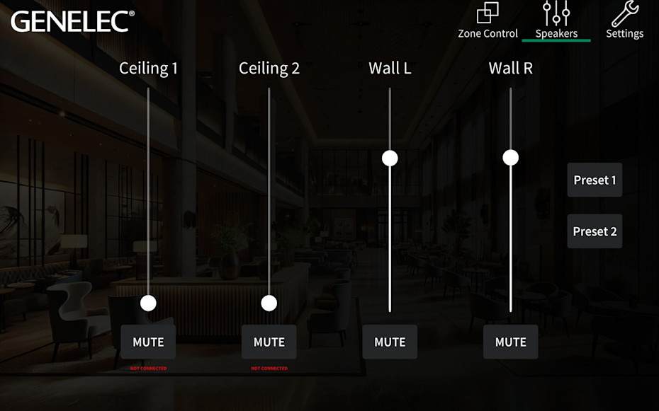 Crestron Genelec SmartIP v1.0 Demo Screen 2 94858