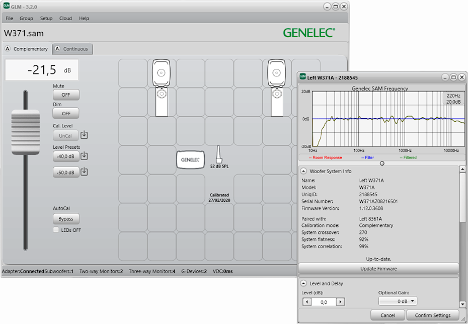 Genelec announces GLM 3.2.0 software update