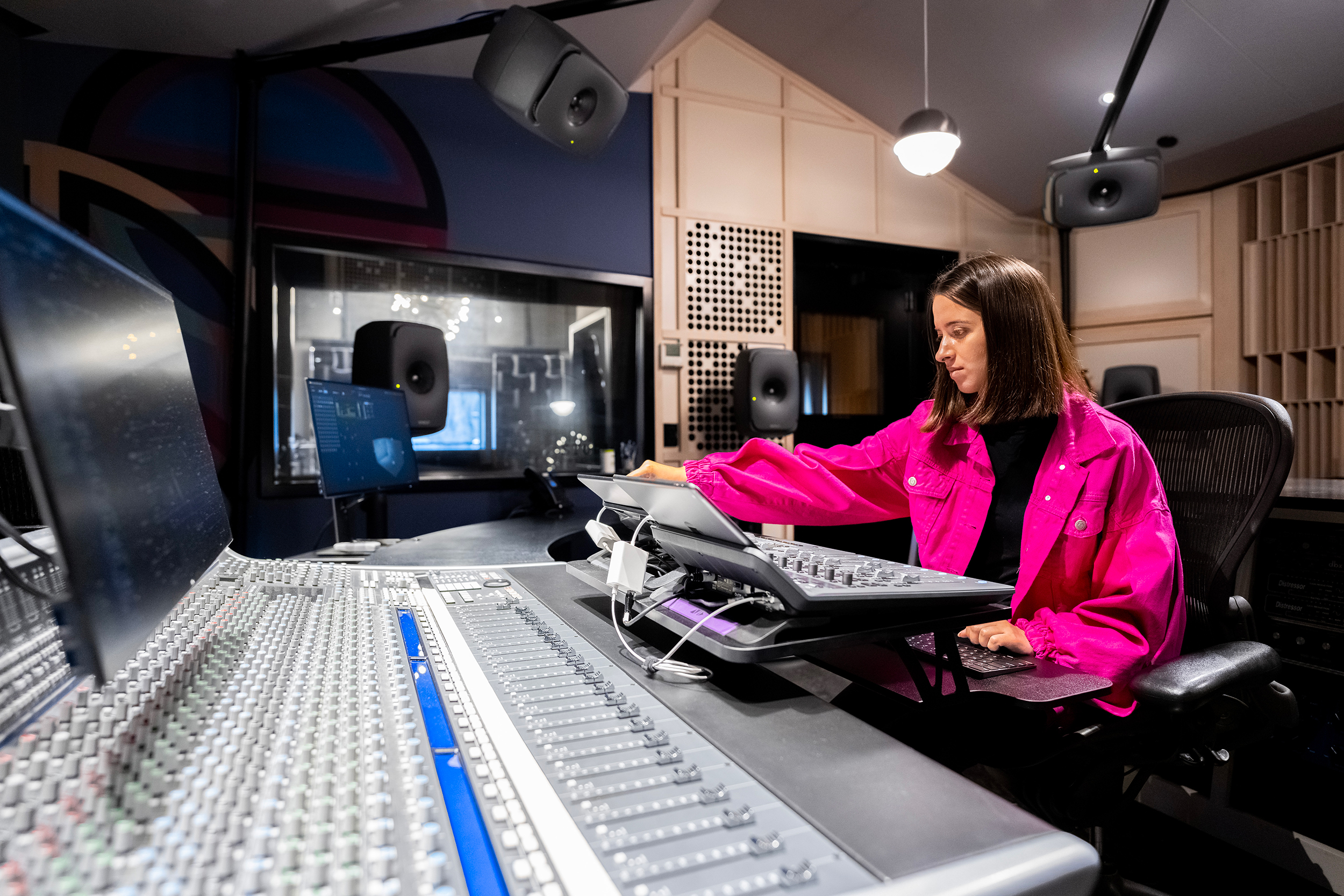 Engineer Charlotte Adelle, pictured at Forbes Street Studios.